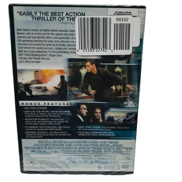 The Bourne Ultimatum 2007 DVD Matt Damon New In Package - Picture 2 of 6